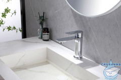 Смеситель для раковины Abber Weiss Insel AF8010 (без донного клапана) (хром)