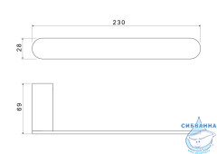 Полотенцедержатель Aquatek Либра AQ4419CR 