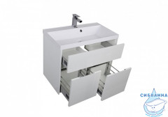 Тумба Aquanet Латина 80 белый с раковиной Орлеан 80 179839