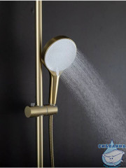 Душевая система Gappo G2499-33 250 1 режим (сатин золотой)