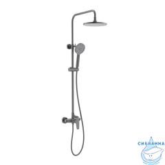 Душевая система Aquatek Бетта AQ2160BGM (черный хром)