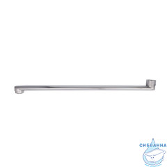 Излив для смесителя, ванна, плоский, нерж. сталь, 420 мм, поворотный, хром, IDDIS, 995F42C2SM