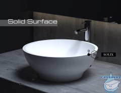 Раковина на столешницу 42 см Salini Gloria 303 (материал solix, белый матовый)