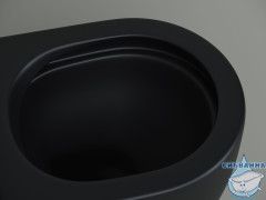 Унитаз приставной безободковый Ceramicanova Metropol Rimless CN4004MB с сиденьем Soft Close (микролифт)