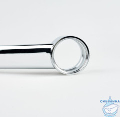 Излив для смесителя, кухня, V-образный, латунь, 207х152 мм, поворотный, хром, IDDIS, 995V20C5SM