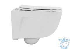 Унитаз подвесной безободковый Aquatek Дива AQ2012B-00 (с сиденьем Soft Close (микролифт) 