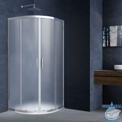 Душевое ограждение Vincea Альфа 90x90 профиль хром, стекло текстурное VSQ-3AL900MT