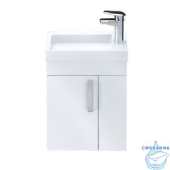 Тумба с умывальником, 40 см, подвесная, полки справа, TORR, IDDIS, TOR40WRi95K