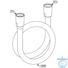 Душевой шланг Kludi 160 см 61072N0-00 (брашированное золото)