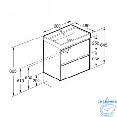 Тумба под раковину Roca Ona 60 A857613509 