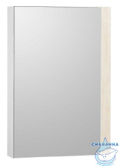 Шкаф-зеркало Акватон Кантри 55 см белый/дуб верона 1A257702AHB20