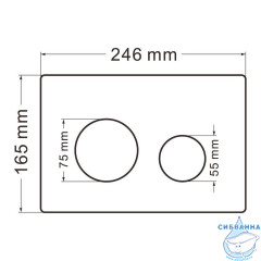 Комплект подвесной унитаз ABBER Bequem AC1100T белый с инсталляцией AC0105 и кнопкой AC0121MMG золото матовое