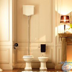 Унитаз напольный Kerasan Retro 101101 с высоким бачком, без сиденья