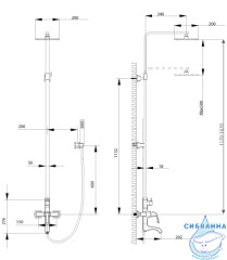 Душевая система Lemark Nubira LM6262ORB