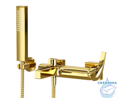 Смеситель для ванны Wassercraft Sauer 7101 с аксессуарами (золото)