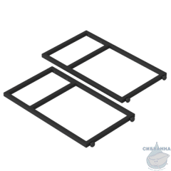 Кронштейн для столешницы Bas 43х75 КР00011 черный, 2 шт.