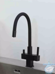 Смеситель для кухни Gappo G4395-36 (черный матовый)