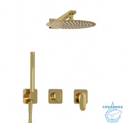 Душевая система Wasserkraft 250 1 режим A2151.277.183.208.280.197.281 (глянцевое золото )