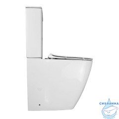 Унитаз напольный безободковый Azario Mirada  AZ-1288A с бачком и сиденьем Soft Close (микролифт)