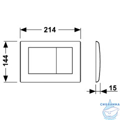 Кнопка смыва TECEplanus 9240322 (белый матовый)