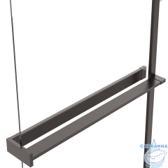 Walk-in Vincea Walk In HS 120 профиль вороненая сталь, стекло тонированное VSW-1HR120CGGM