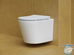 Унитаз подвесной безободковый Ceramicanova Balearica Rimless CN6000MW с сиденьем быстросъемным Soft Close (микролифт)