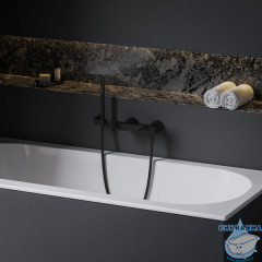 Смеситель для ванны Ravak Eleganta X070293 (черный матовый)