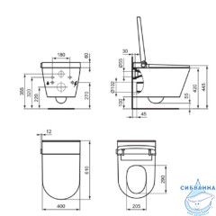 Унитаз подвесной с функцией биде Ideal Standard I.Life E K875501 с сиденьем Soft Close (микролифт)