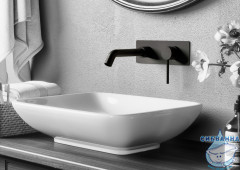 Смеситель для раковины встраиваемый Timo Saona 2371/03SM (черный матовый)