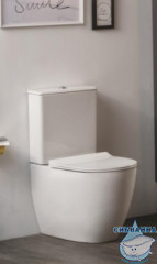 Унитаз напольный безободковый Vitra Sento (с бачком и сиденьем Soft Close (микролифт) ) 9830B003-7203