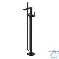 Смеситель для ванны напольный Aquatek Ника AQ1845MB (черный матовый)