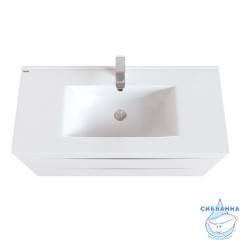 Тумба с умывальником, подвесная, 100 см, белая, Cloud, IDDIS, CLO10W1i95K