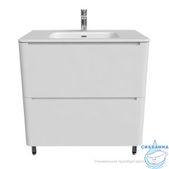 Тумба напольная, белая, 80 см, Edifice, IDDIS, EDI80WFi95. Подходит ум. 0108000i28