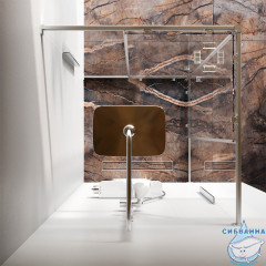 Душевое ограждение AM.PM Func 90x90 W84G-403-9090-MT профиль хром, стекло прозрачное (без поддона)