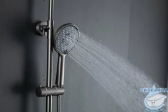 Душевая система Frap F2485-9 250 1 режим (оружейная сталь)