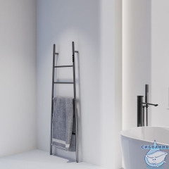 Полотенцесушитель электрический ABBER Treppe AH4705NG оружейная сталь