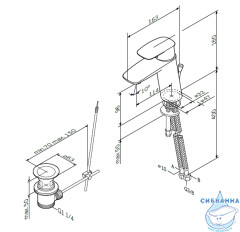 Смеситель для раковины AM.PM Spirit V2.0 F71A82100 (с донным клапаном) (хром)