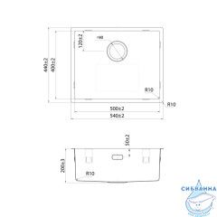 Кухонная мойка Iddis Prime PRI54S0i77 сатин