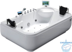 Акриловая ванна Gemy G9085 O R 180х116 с гидромассажем
