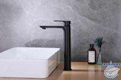  Смеситель для раковины ABBER Weiss Insel AF8011B (без донного клапана) (черный матовый)