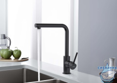 Смеситель для кухни Aquatek Европа AQ1380MB (черный матовый)