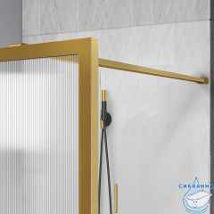 Walk-in Vincea Walk In HS 80 профиль брашированное золото , стекло рифленое VSW-1HP800FLBG