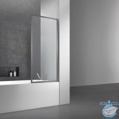 Шторка для ванны Vincea 70х140 профиль вороненая сталь, стекло прозрачное VSB-41700CLGM