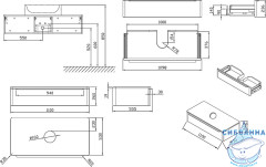 Тумба под раковину Ravak Sud 110 орех X000001084