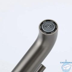 Смеситель для раковины Gappo G1006-9 (без донного клапана) (оружейная сталь)