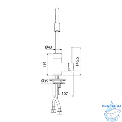 Смеситель для кухни Iddis Kitchen 360 K36SBJBi05