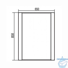 Зеркало Акватон Ария 65 белый