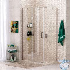 Душевое ограждение Wasserkraft Aller 120x80 10H06L профиль хром, стекло прозрачный (без поддона)