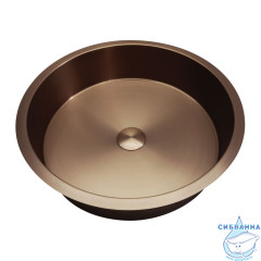 Раковина встраиваемая снизу ABBER Wasser Kreis AF2409MRG розовое золото матовое