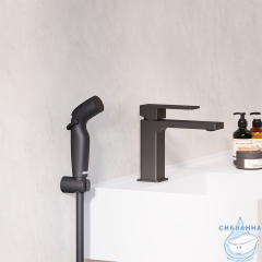 Смеситель с гигиеническим душем Damixa Gala 530300300 (черный матовый)